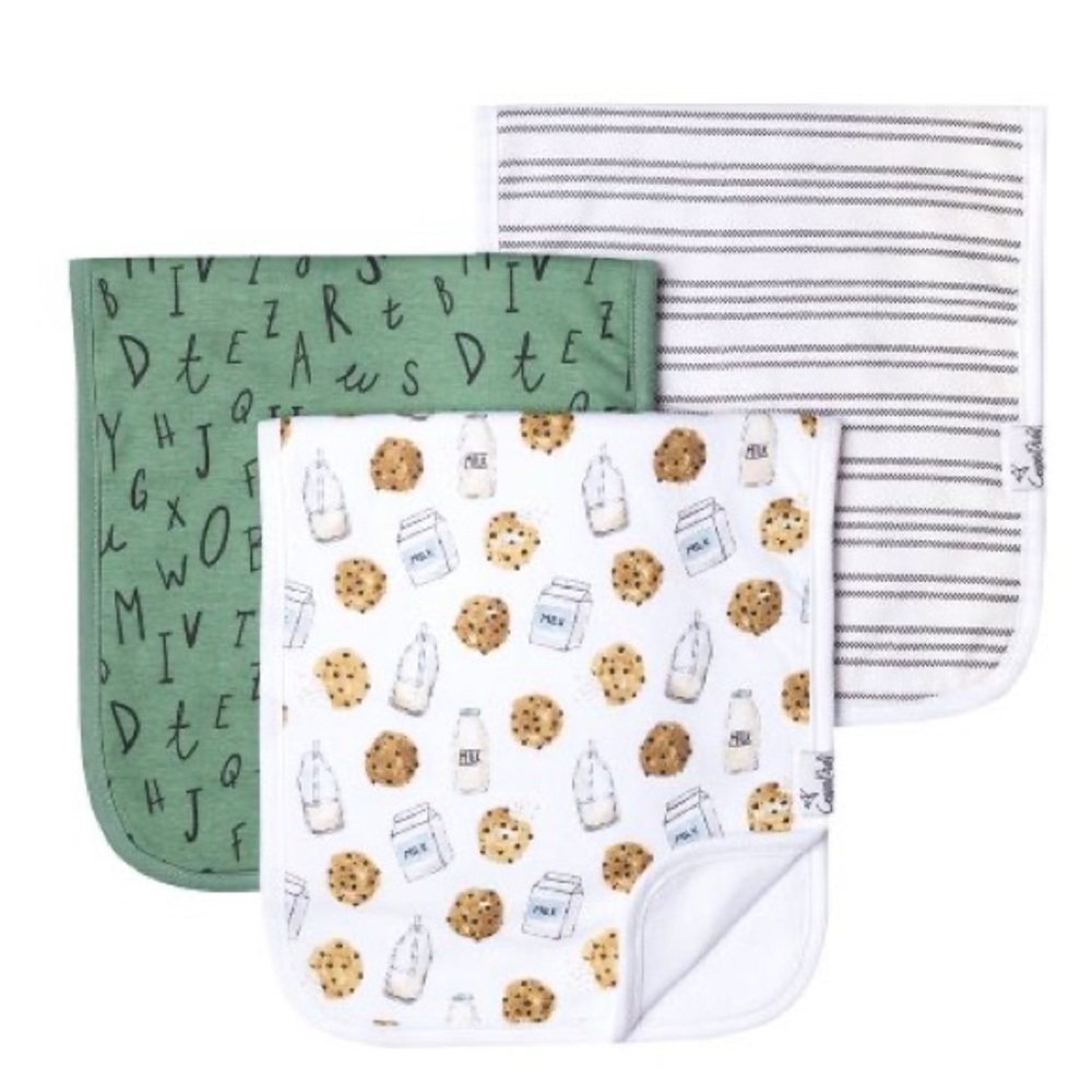NWT Copper Pearl Burp Cloths - 3pc
